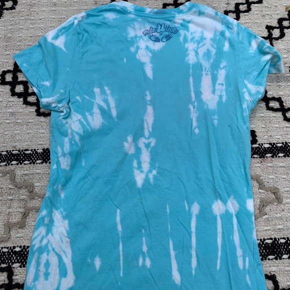 NWT reverse tie dye blue s/s be free butterfly tee - Picture 8 of 16
